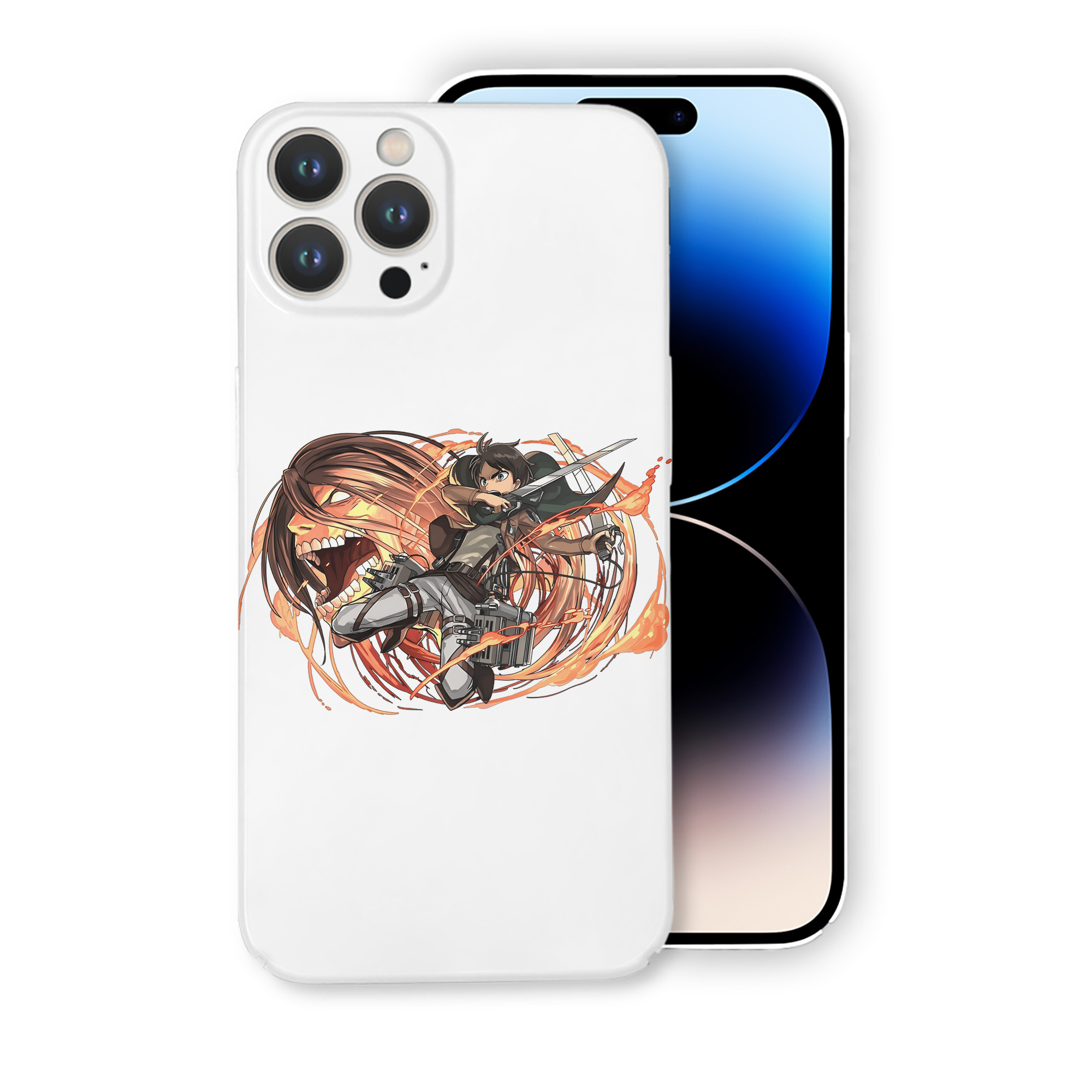 （画像用） 進撃の巨人 エレン･イェーガー Attack on Titan Eren Jäger 【iPhone 14シリーズ対応】ハードケース